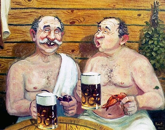 есть и пить в сауне