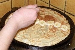 Блины с бананом