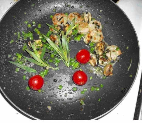 Филе из карпа и морепродуктов