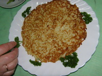 деруны со курятиной и грибами