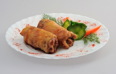 Куриные рулетики фаршированные апельсином