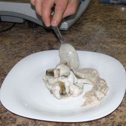 Салат из морепродуктов к судаку